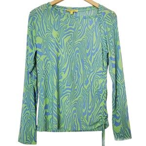 Circus NY Mesh Retro Top Size L Long-Sleeve Tie Side